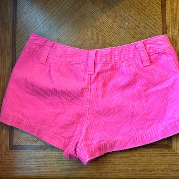 OP Neon Pink Corduroy Women Shorts - Picture 2 of 5